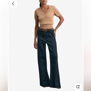 WD.NY Sparkly V-Neck Sweater medium